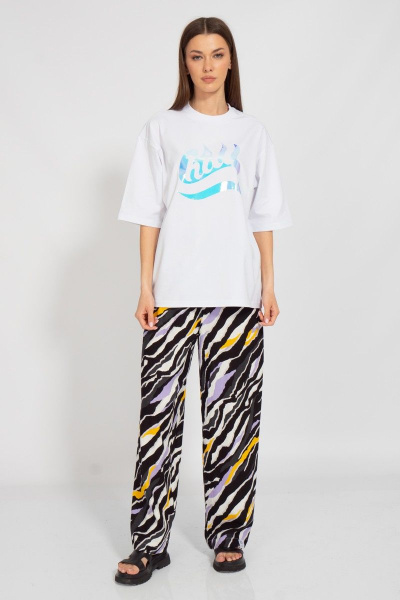 Круглогодичная длинная футболка с завышенной горловиной Kivviwear 4034.38 - фото 3