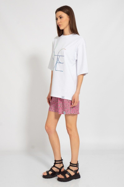 Круглогодичная длинная футболка с завышенной горловиной Kivviwear 4034.40 - фото 7