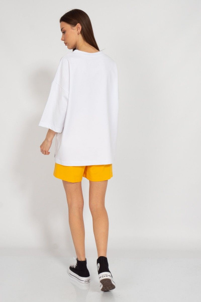 Футболка спортивного стиля с длинным рукавом и завышенной горловиной Kivviwear 4034.44 - фото 9