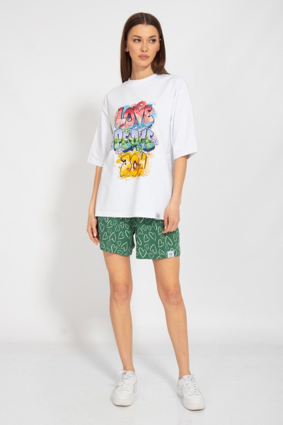 Футболка круглогодичная свободный крой из хлопкового трикотажа Kivviwear 4034.46 - фото 4