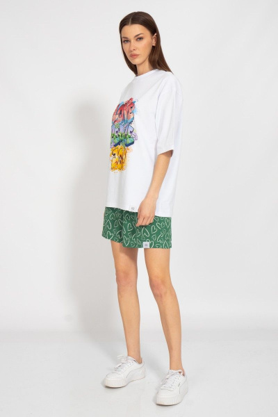 Футболка круглогодичная свободный крой из хлопкового трикотажа Kivviwear 4034.46 - фото 3