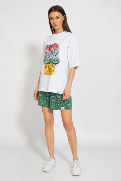 Футболка круглогодичная свободный крой из хлопкового трикотажа Kivviwear 4034.46 - фото 2