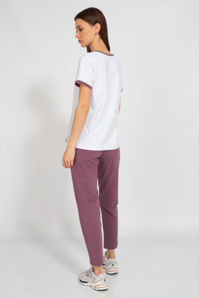 Майка на каждый день с V-образным вырезом из хлопка Kivviwear 40381.20 - фото 5