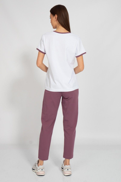 Майка на каждый день с V-образным вырезом из хлопка Kivviwear 40381.20 - фото 4