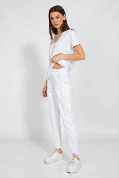 Майка на каждый день с V-образным вырезом из хлопка Kivviwear 40381.21 - фото 5