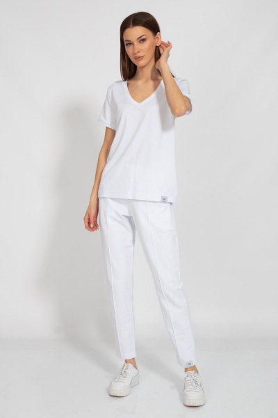 Майка на каждый день с V-образным вырезом из хлопка Kivviwear 40381.21 - фото 4