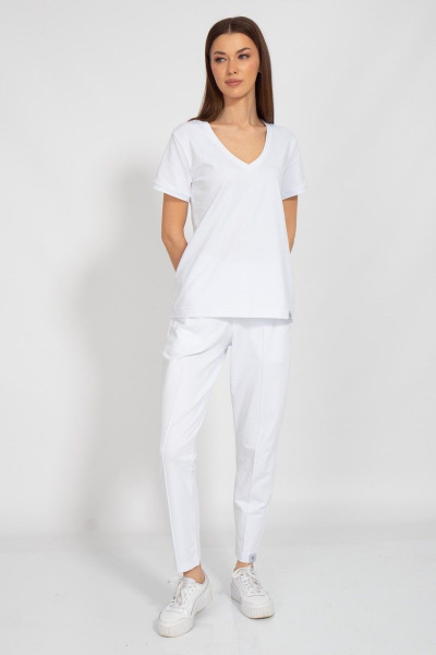 Майка на каждый день с V-образным вырезом из хлопка Kivviwear 40381.21 - фото 3