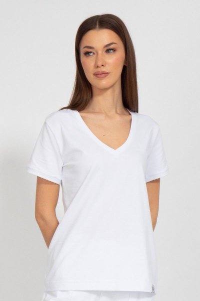 Майка на каждый день с V-образным вырезом из хлопка Kivviwear 40381.21 - фото 1