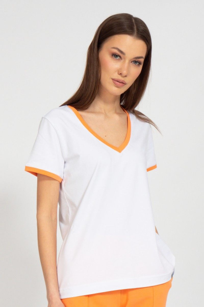 Майка спортивная с V-образным вырезом из хлопка Kivviwear 40381.24 - фото 1