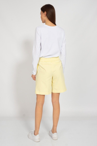 Демисезонный белый лонгслив с принтом Kivviwear 4061.46 - фото 7