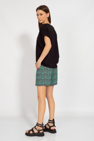 Майка летучая мышь из трикотажа хлопка Kivviwear 4072.09 - фото 8