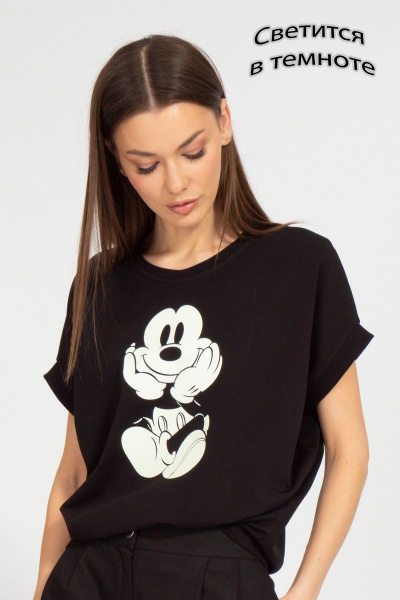 Майка свободного кроя с рукавом летучая мышь Kivviwear 4072.10 - фото 1