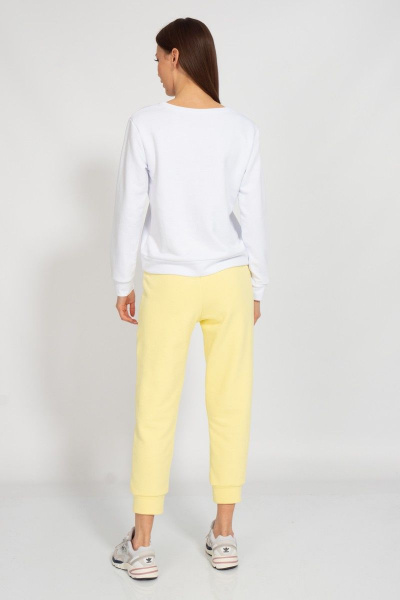 Свитшот оверсайз с приспущенным рукавом из хлопка Kivviwear 4078.19 - фото 9