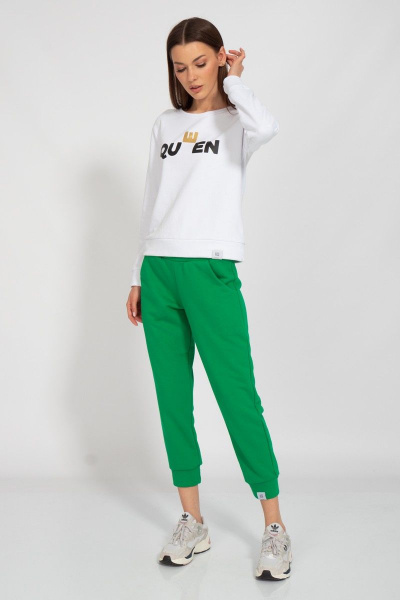 Свитшот укороченный с логотипом BALANCE из хлопка Kivviwear 4078.20 - фото 3