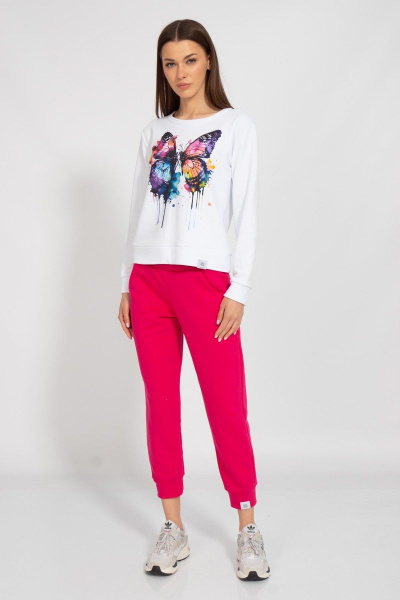 Свитшот укороченный с логотипом BALANCE из хлопка Kivviwear 4078.21 - фото 3