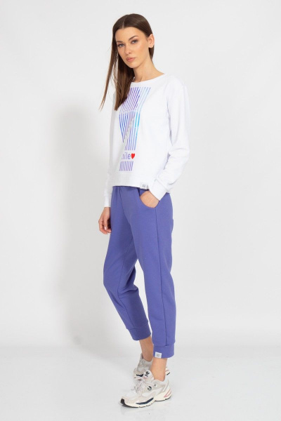 Круглогодичный белый свитшот с логотипом BALANCE Kivviwear 4078.23 - фото 9