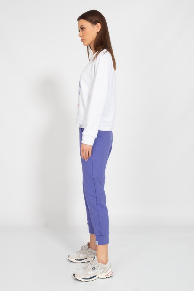 Круглогодичный белый свитшот с логотипом BALANCE Kivviwear 4078.23 - фото 7