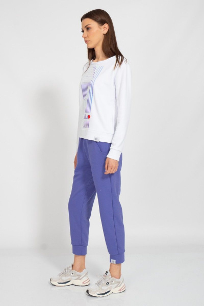 Круглогодичный белый свитшот с логотипом BALANCE Kivviwear 4078.23 - фото 5