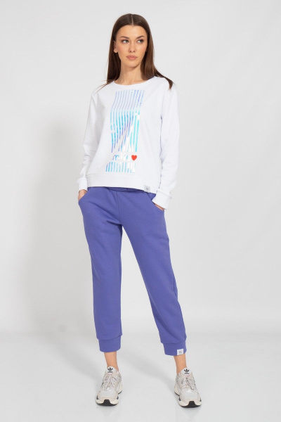 Круглогодичный белый свитшот с логотипом BALANCE Kivviwear 4078.23 - фото 2