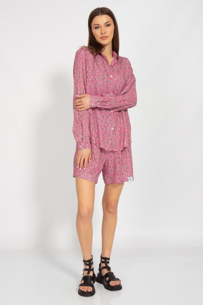 Рубашка и шорты из вискозы для летнего образа Kivviwear 40884089.07 - фото 4
