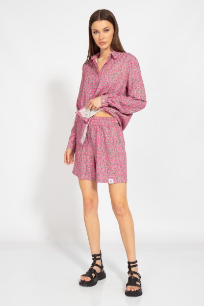 Рубашка и шорты из вискозы для летнего образа Kivviwear 40884089.07 - фото 2