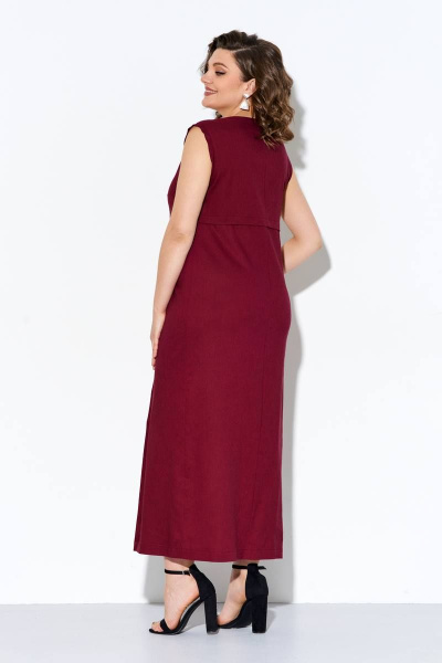 Платье IVA 928 винный - фото 3
