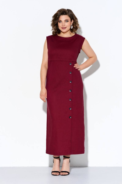 Платье IVA 928 винный - фото 1