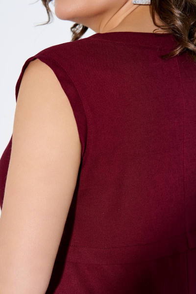 Платье IVA 928 винный - фото 6
