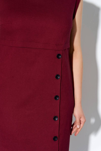 Платье IVA 928 винный - фото 5