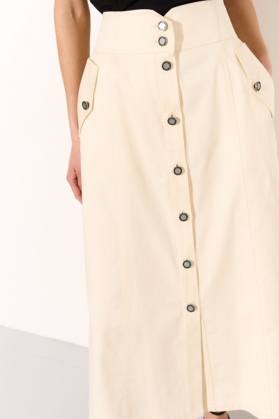 Юбка DILIA 0738 бежевый - фото 4