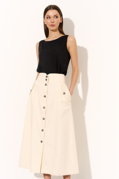 Юбка DILIA 0738 бежевый - фото 2