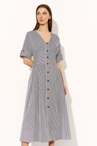 Платье DILIA 0756 черно-белая_полоска - фото 2