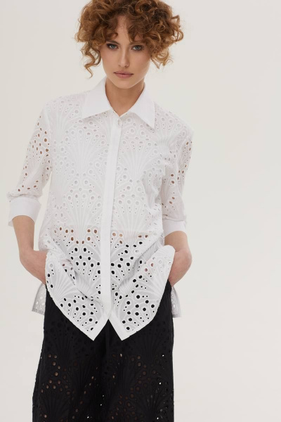 Блуза и брюки из хлопка для летнего образа Vesnaletto 3466 - фото 4