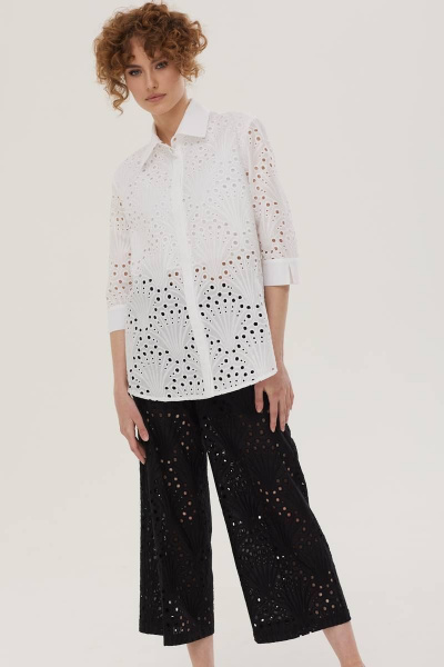 Блуза и брюки из хлопка для летнего образа Vesnaletto 3466 - фото 3