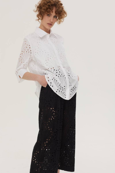 Блуза и брюки из хлопка для летнего образа Vesnaletto 3466 - фото 2