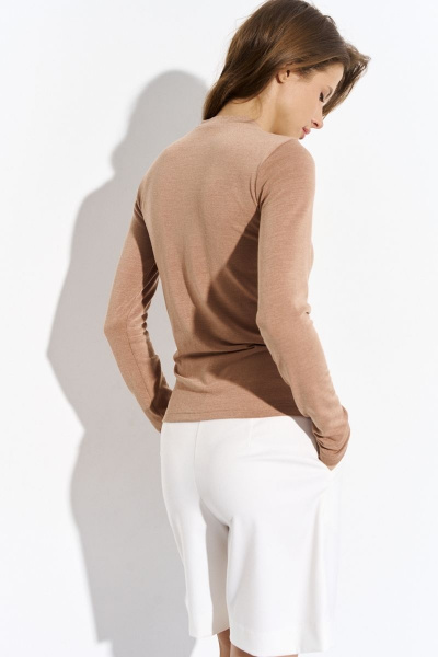 Джемпер Luitui R5032 карамельный - фото 4