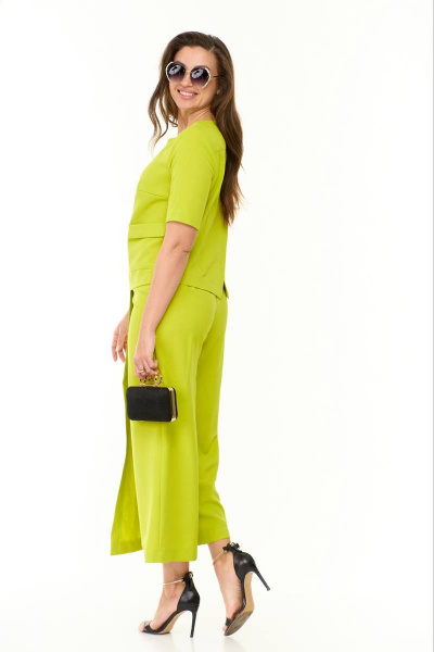 Блуза и кюлоты на каждый день из текстиля Taita plus 2310/3 фисташка - фото 8