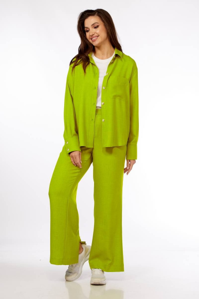 Брюки, рубашка Vilena 878 лайм - фото 6