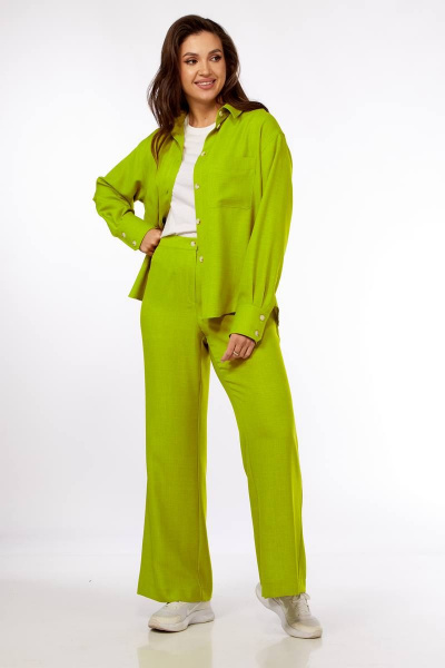 Брюки, рубашка Vilena 878 лайм - фото 5
