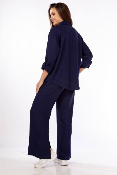 Брюки, рубашка Vilena 878 темно-синий - фото 6