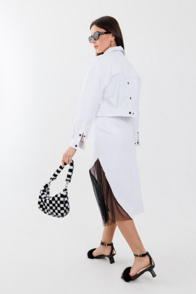 Юбка Anelli 1279 белый - фото 2