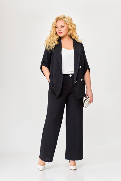 Брюки, жакет Swallow 657 черный - фото 13