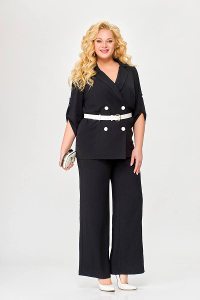 Брюки, жакет Swallow 657 черный - фото 4