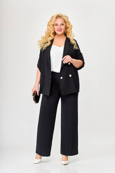 Брюки, жакет Swallow 657 черный - фото 11