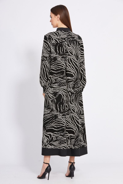 Платье EOLA 2430 черный_рисунок - фото 2