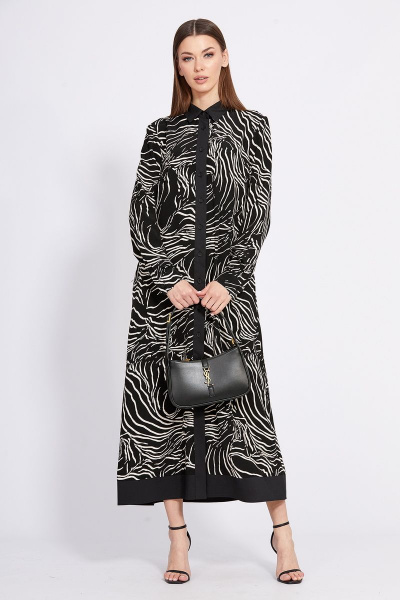 Платье EOLA 2430 черный_рисунок - фото 5