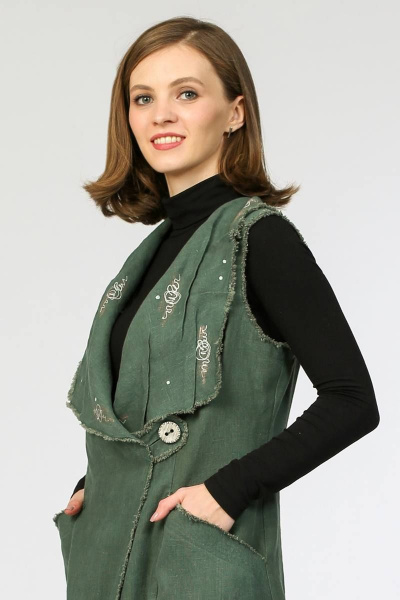 Жилет Полинушка 816 океан - фото 3