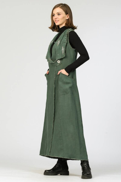 Жилет Полинушка 816 океан - фото 2