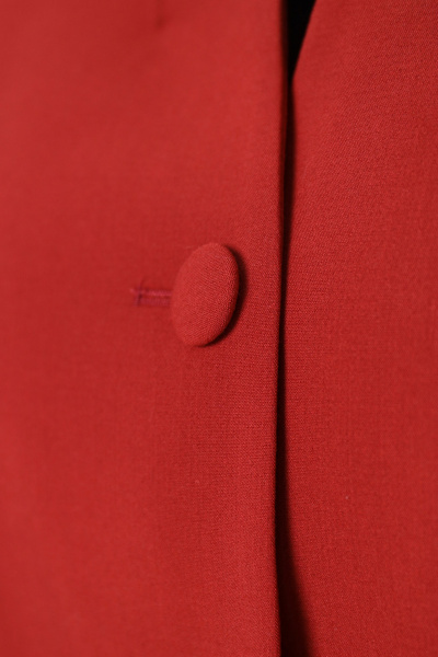 Костюм юбка и жакет деловой текстиль лаконичный летний Панда 53710z терракотовый - фото 5