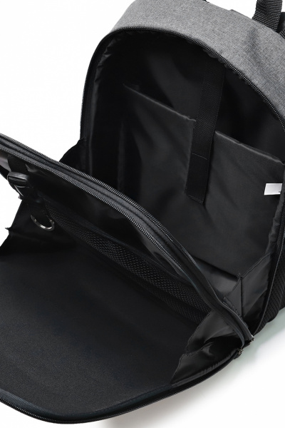 Рюкзак с формованной стенкой на два отделения Galanteya 1420.22с1321к45 черный - фото 5